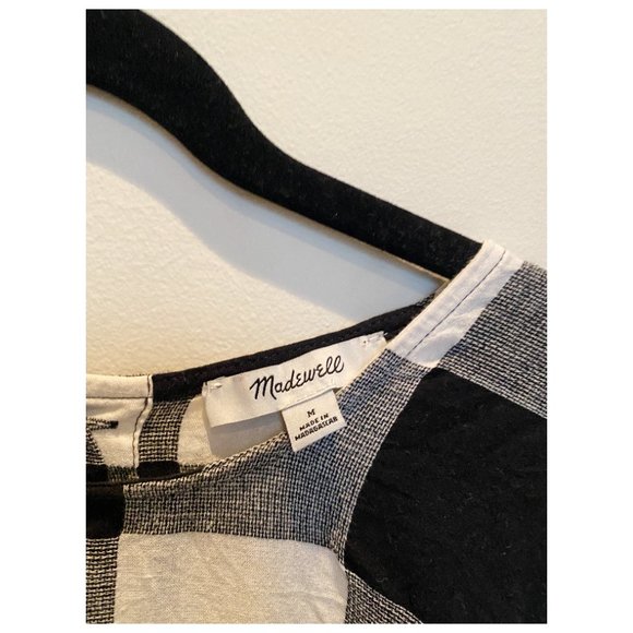 Madewell Boxy Button-Back Top in Gingham Check | Size M - Picture 2 of 6